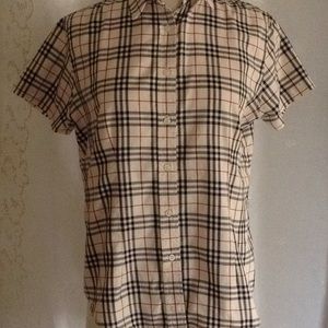 Burberry Novacheck  Short Sleeve Shirt Sz:L